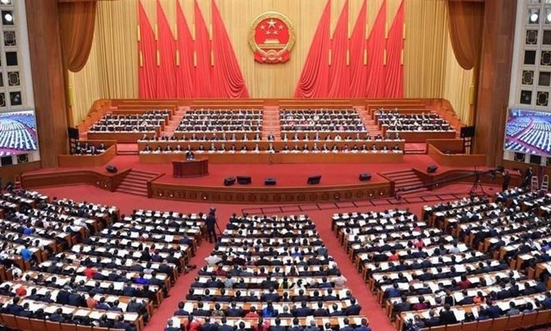 Phiên họp Quốc hội Trung Quốc hồi tháng 3/2019. Ảnh: Tân hoa xã