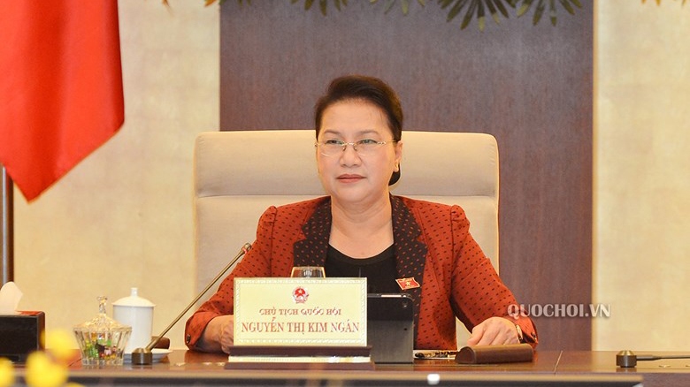 Chủ tịch Quốc hội Nguyễn Thị Kim Ngân phát biểu tại phiên họp sáng 11/9