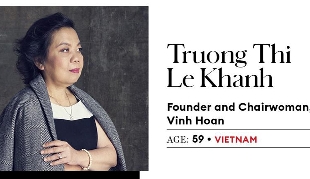 Bà Trương Thị Lệ Khanh – nhà sáng lập và Chủ tịch CTCP Vĩnh Hoàn