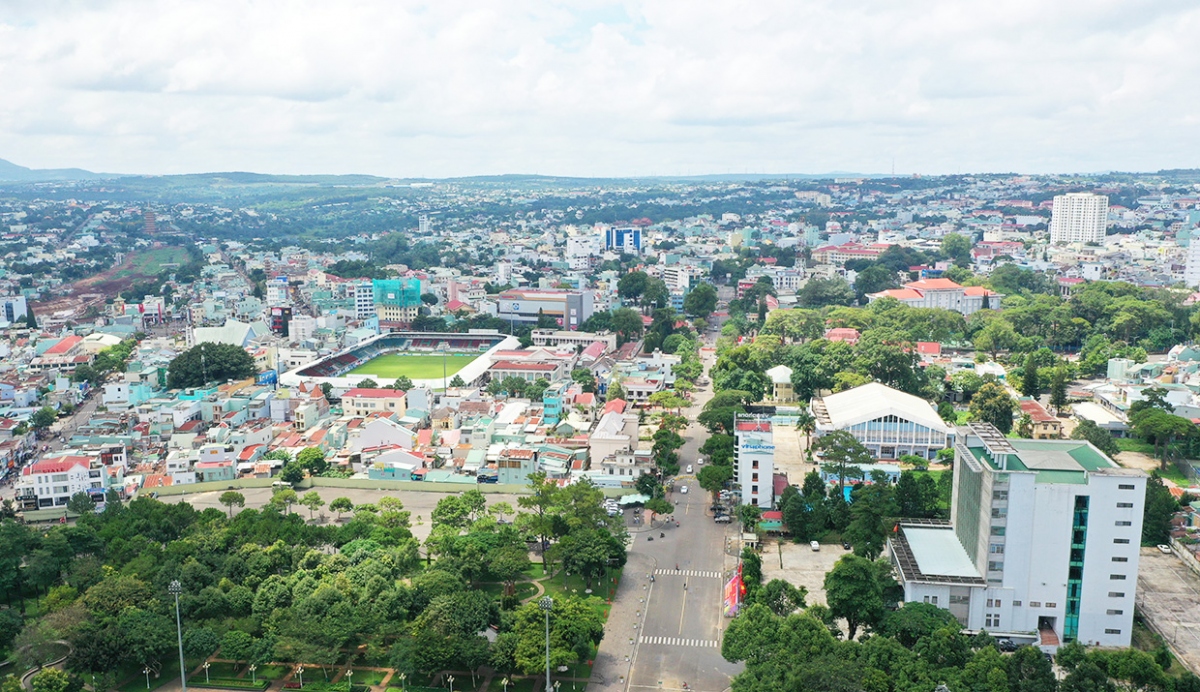 Thành phố Pleiku hiện nay. (Ảnh Quang Tấn)