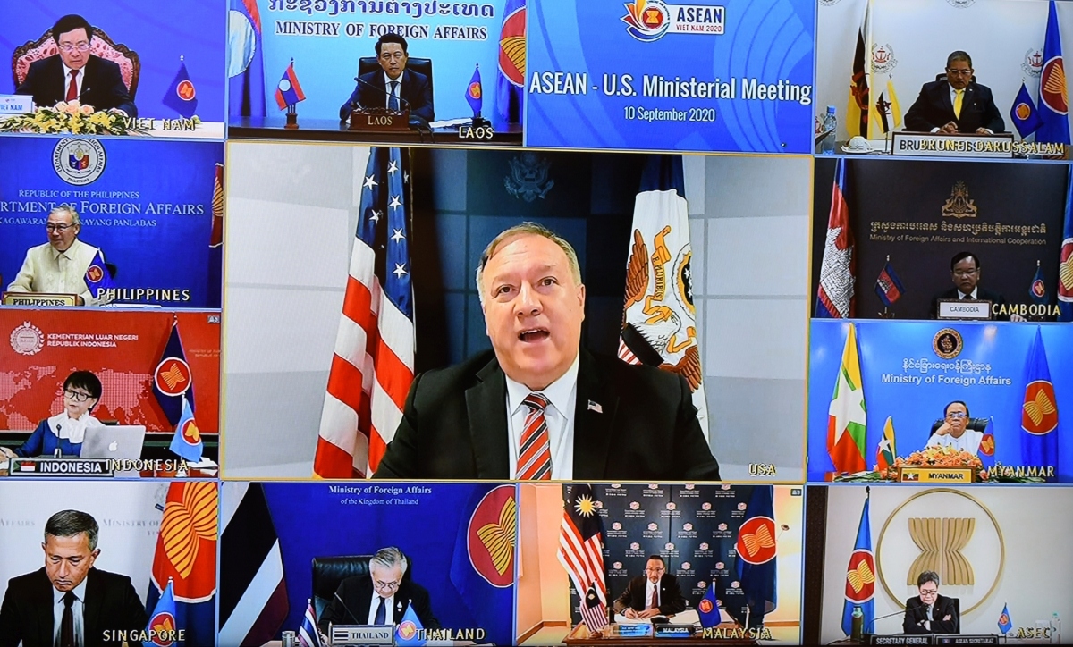 Ngoại trưởng Hoa Kỳ Mike Pompeo phát biểu tại Hội nghị.