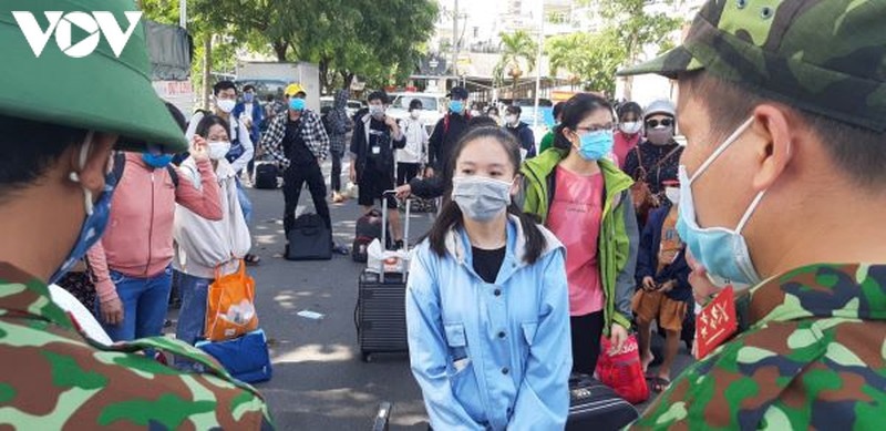 Quảng Bình đón 200 người dân ở Đà Nẵng về quê