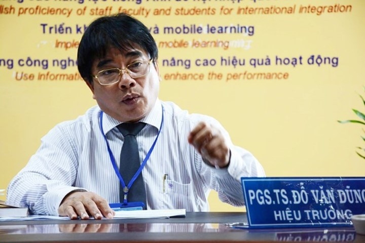 PGS.TS Đỗ Văn Dũng, Hiệu trưởng trường ĐH Sư phạm kỹ thuật TP HCM. (Ảnh: KT)