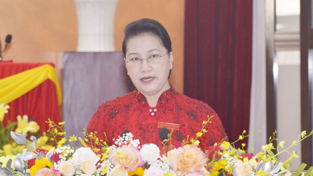 Chủ tịch Quốc hội Nguyễn Thị Kim Ngân phát biểu chỉ đạo Đại hội