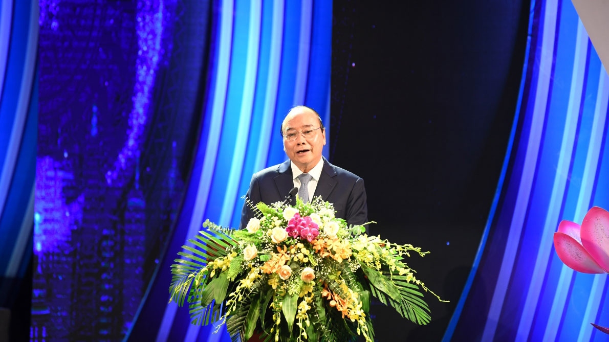 Thủ tướng Chính phủ Nguyễn Xuân Phúc phát biểu tại Lễ kỷ niệm 75 năm Ngày thành lập Đài TNVN.