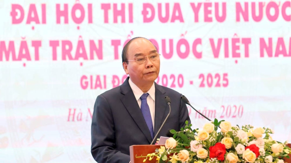 Thủ tướng dự Đại hội thi đua yêu nước Mặt trận Tổ quốc Việt Nam