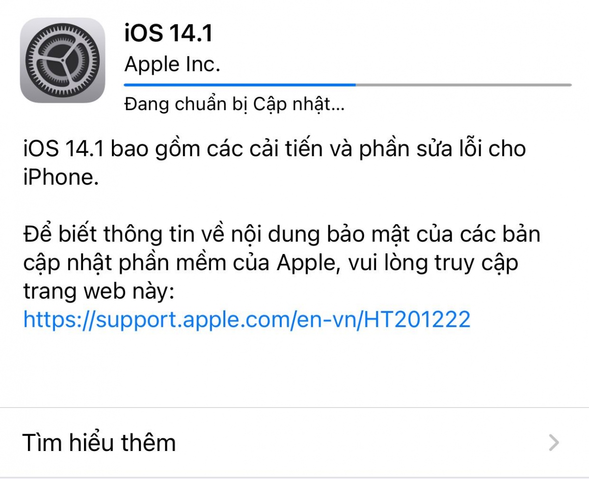 Apple phát hành iOS 14.1 sửa nhiều lỗi