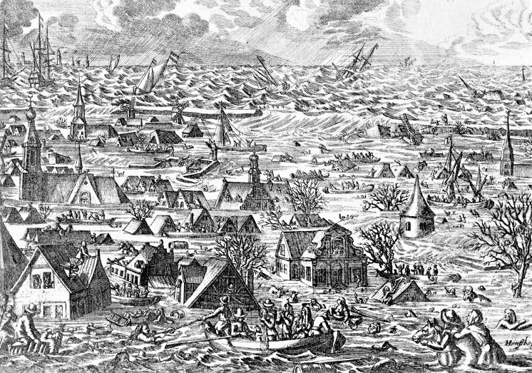 Lũ lụt đã đeo đuổi loài người, tàn phá và cướp đi nhiều sinh mạng trong suốt chiều dài lịch sử; Nguồn: wikipedia.org