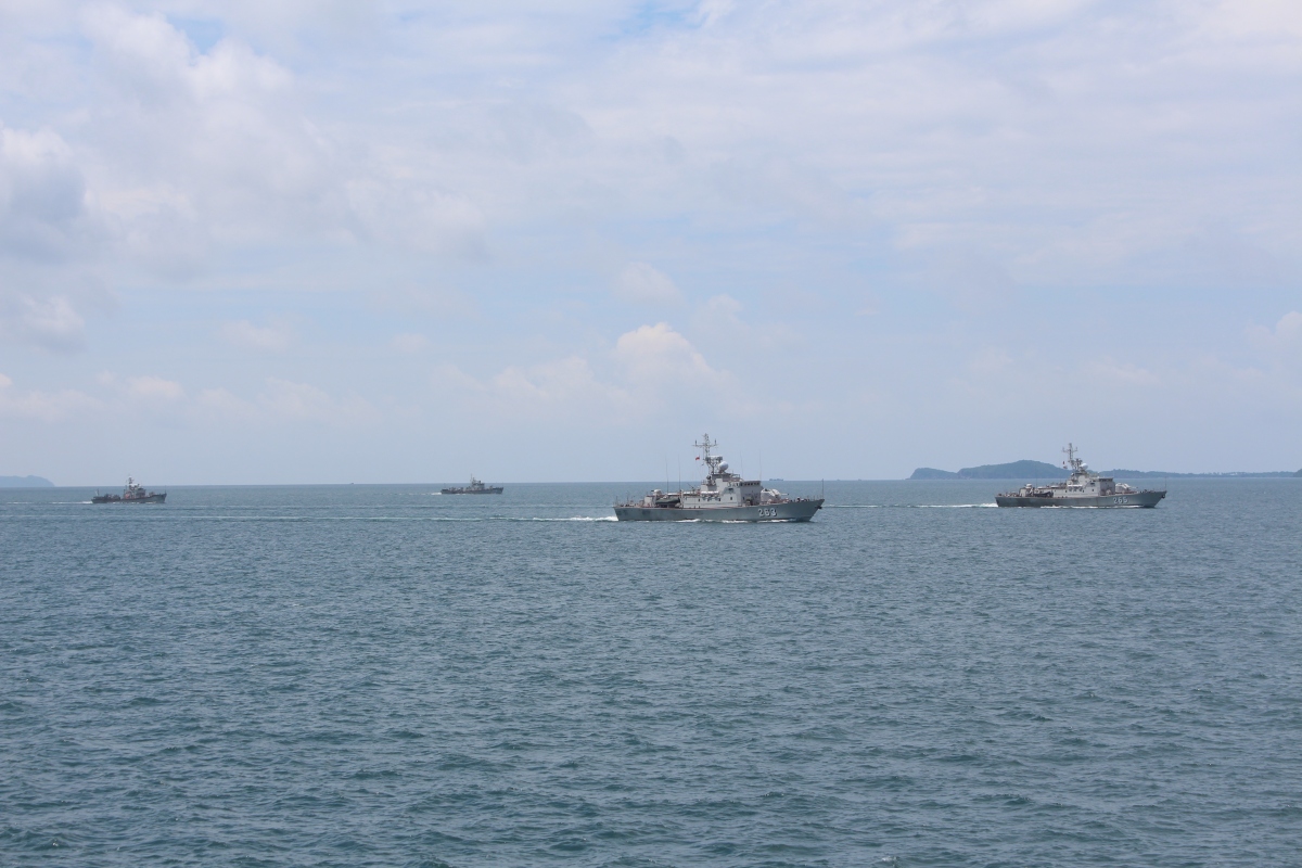 Các biên đội tàu chiến đấu của Lữ đoàn 127 huấn luyện trên biển. Nguồn ảnh: Văn Định (Vùng 5 Hải quân)