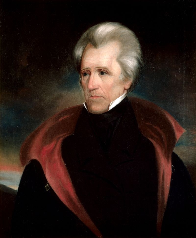 Andrew Jackson - người có được đa số phiếu của Đại cử tri và đa số phiếu phổ thông nhưng vẫn không được ngồi vào ghế Tổng thống năm 1824; về sau, trở thành Tổng thống thứ bảy của Mỹ; Nguồn: wikipedia.org