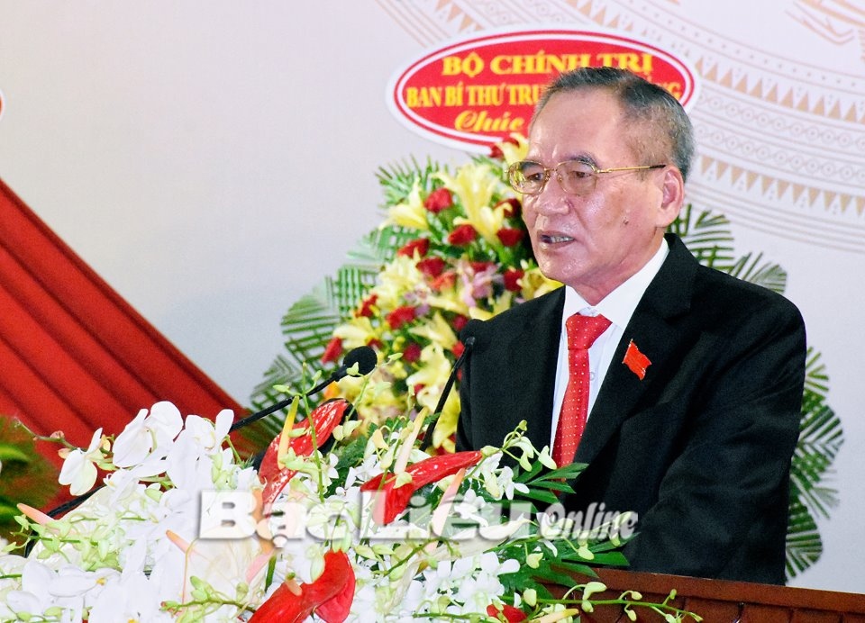 Ông Lữ Văn Hùng- Bí thư Tỉnh ủy Bạc Liêu nhiệm kỳ 2015-2020.