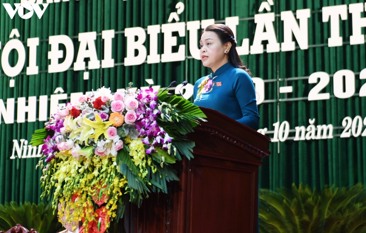 Bà Nguyễn Thị Thu Hà - Bí thư Tỉnh ủy Ninh Bình.