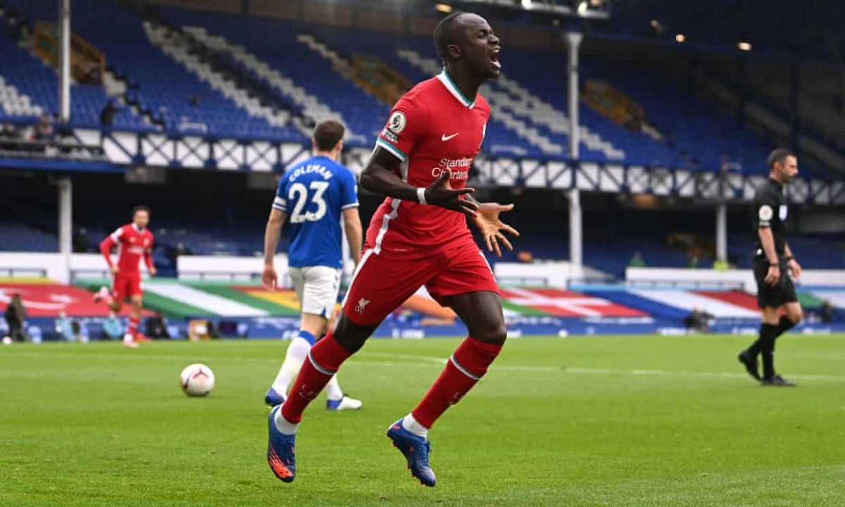 Sadio Mane ghi bàn nhanh nhất lịch sử derby Merseyside tại Premier League khi đồng hồ mới chỉ 2 phút 15 giây. (Ảnh: Getty)