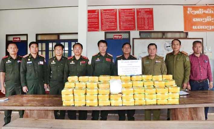 Lào thu giữ 120 kg ma túy đá tại vùng biên giới với Thái Lan