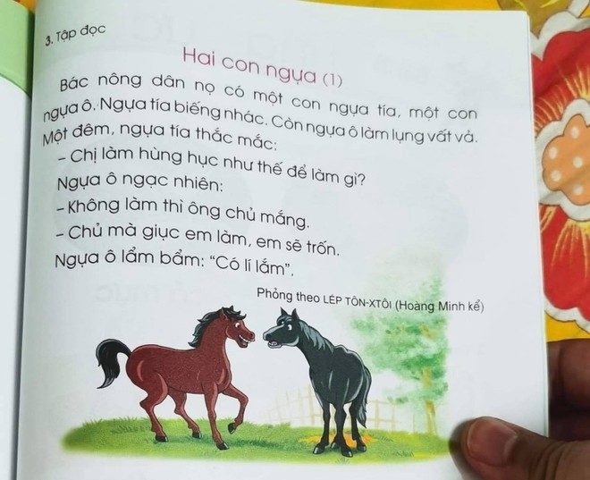 Bài “Hai con ngựa” trong SGK lớp 1: Trò có tiếp thu được và đúng “ý nghĩa" câu chuyện?