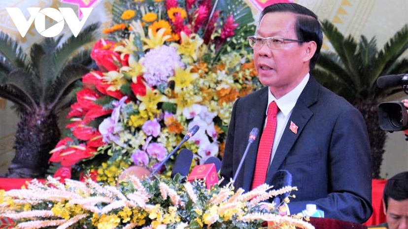 Ông Phan Văn Mãi tái đắc cử chức vụ Bí thư Tỉnh ủy nhiệm kỳ 2020-2025 (Ảnh: Phan Ánh)