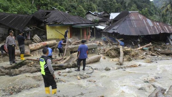 Hình ảnh trận lũ quét ở Papua, Indonesia. (Ảnh: Reuters)