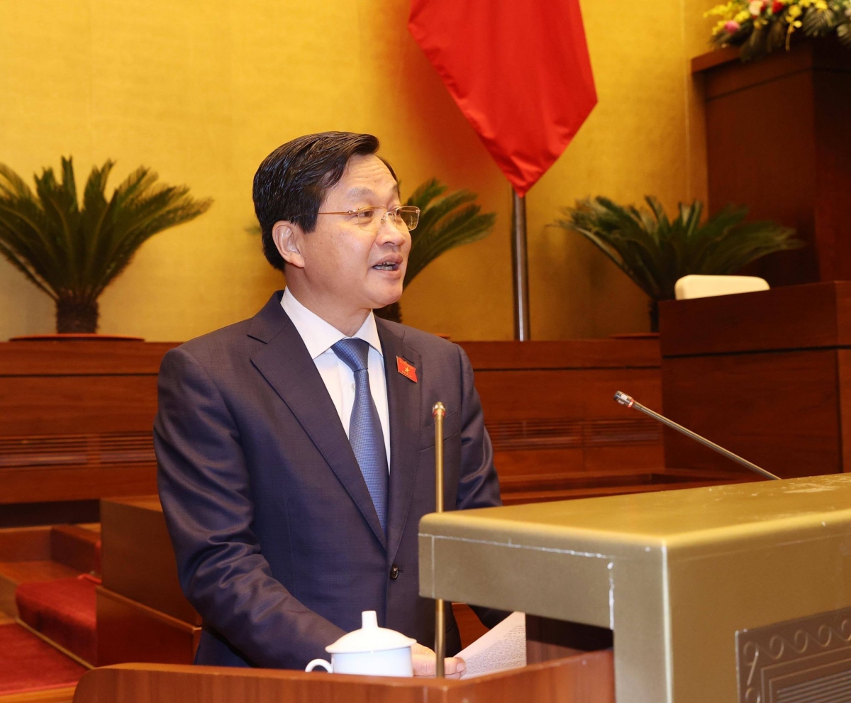 Tổng Thanh tra Chính phủ Lê Minh Khái trình bày Báo cáo công tác phòng, chống tham nhũng năm 2020 tại Quốc hội sáng 26/10.
