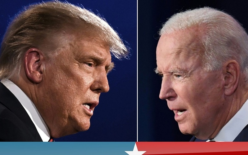 Ông Trump (trái) và ông Biden. Ảnh: Sky News.