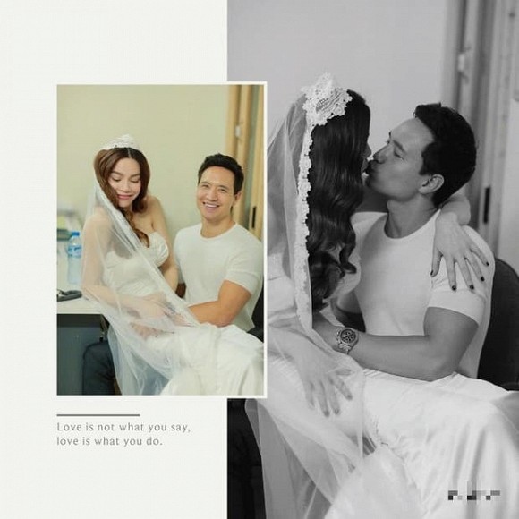 Chuyện showbiz: Hé lộ hậu trường chụp ảnh cưới ngọt ngào của Hồ Ngọc Hà và Kim Lý