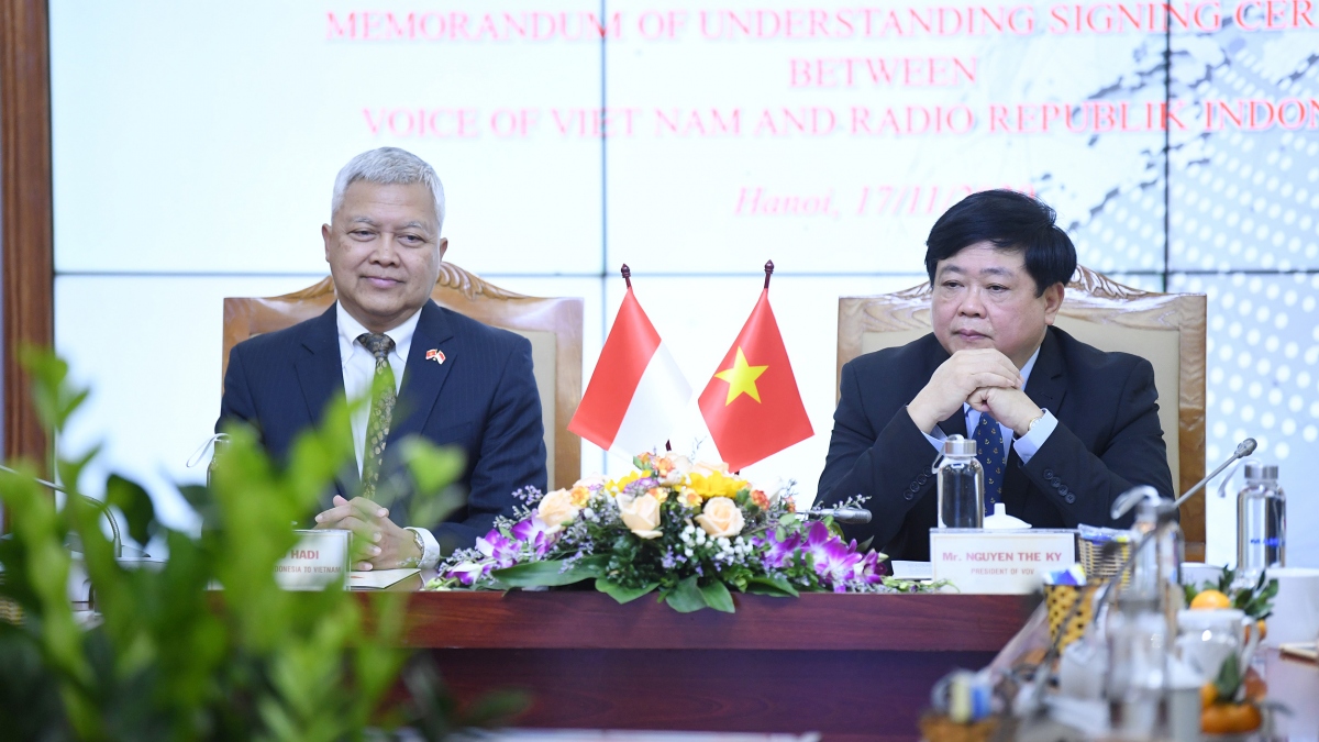 VOV và RRI ký thỏa thuận hợp tác mới, góp phần vun đắp tình hữu nghị Việt Nam - Indonesia