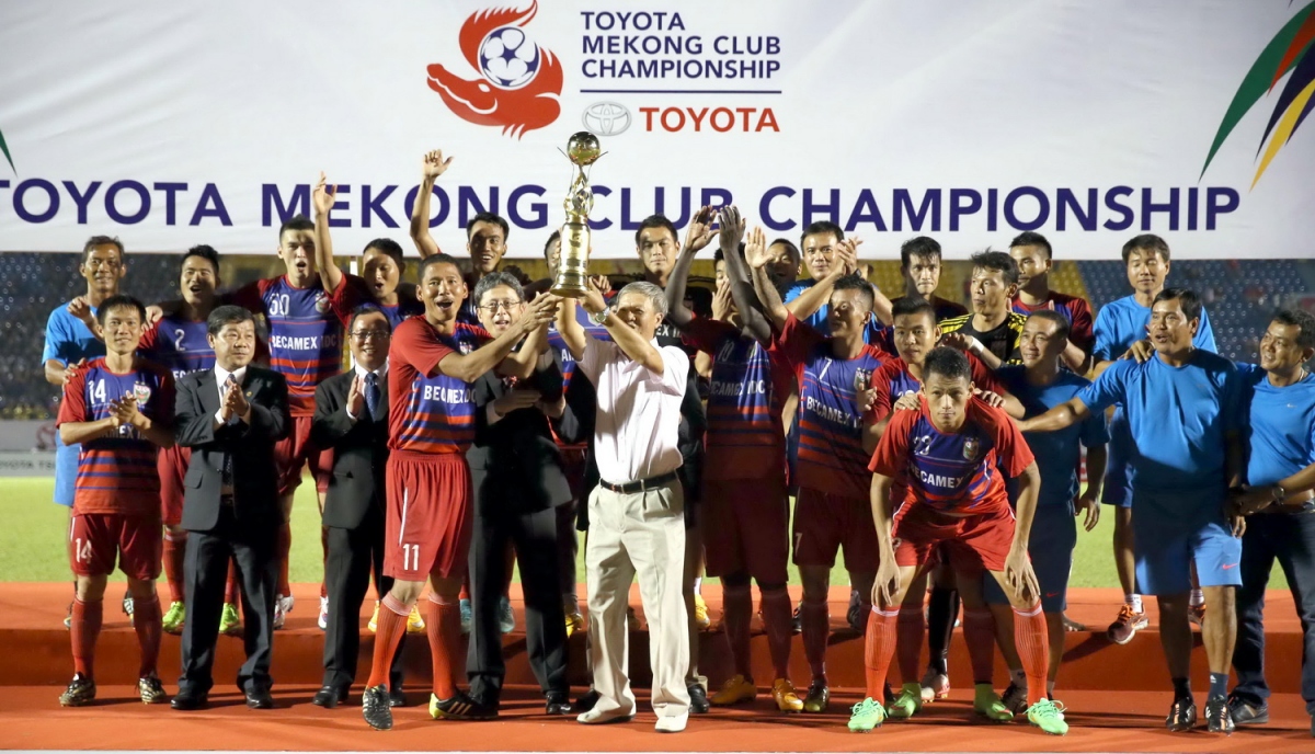 Ngày này 6 năm trước, Bình Dương đăng quang giải đấu Mekong Cup 2014. (Ảnh: VFF).