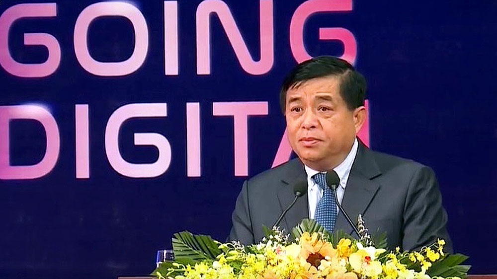 Bộ trưởng Bộ Kế hoạch và Đầu tư Nguyễn Chí Dũng phát biểu khai mạc Diễn đàn Quỹ đầu tư Khởi nghiệp Sáng tạo Việt Nam 2020.