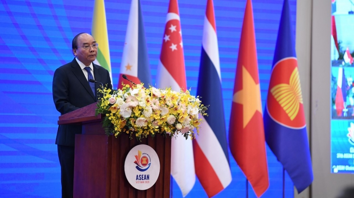Thủ tướng Nguyễn Xuân Phúc phát biểu tại lễ bế mạc ASEAN 2020.