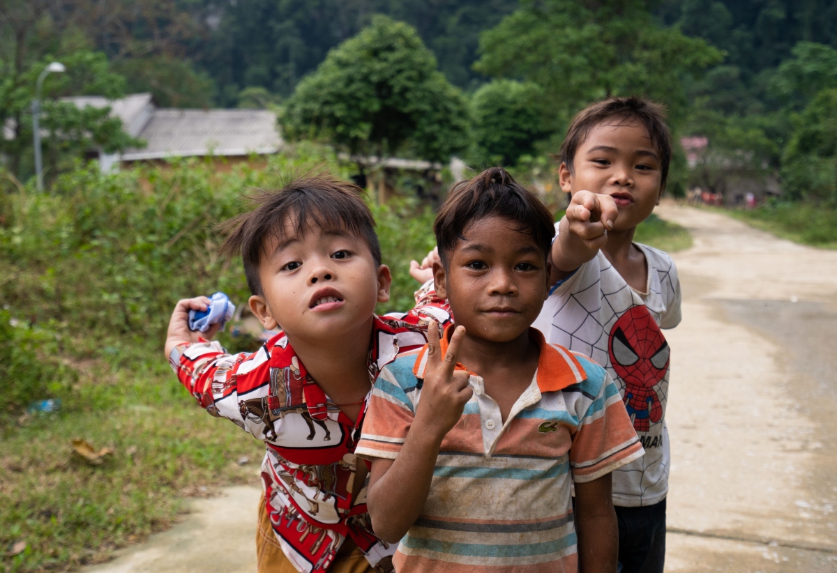 Children in Ruc village.