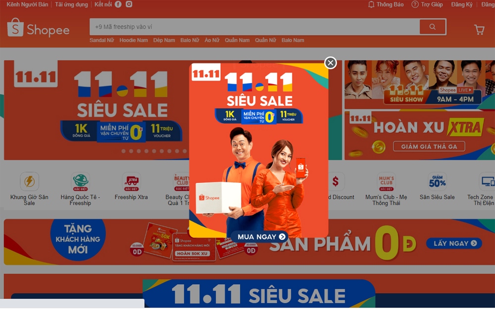 Khuyến mại tưng bừng trên các nền tảng bán hàng online tại Việt Nam. (Ảnh minh họa)