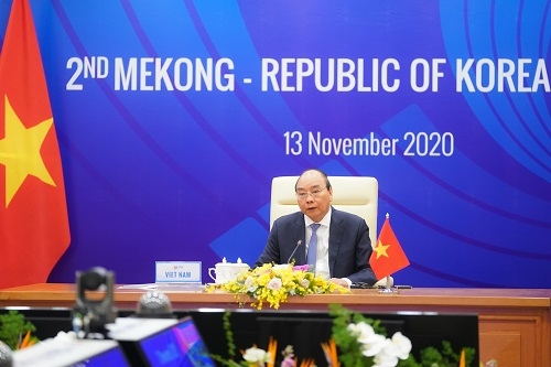 Thủ tướng Nguyễn Xuân Phúc tại Hội nghị Cấp cao Mekong-Hàn Quốc.