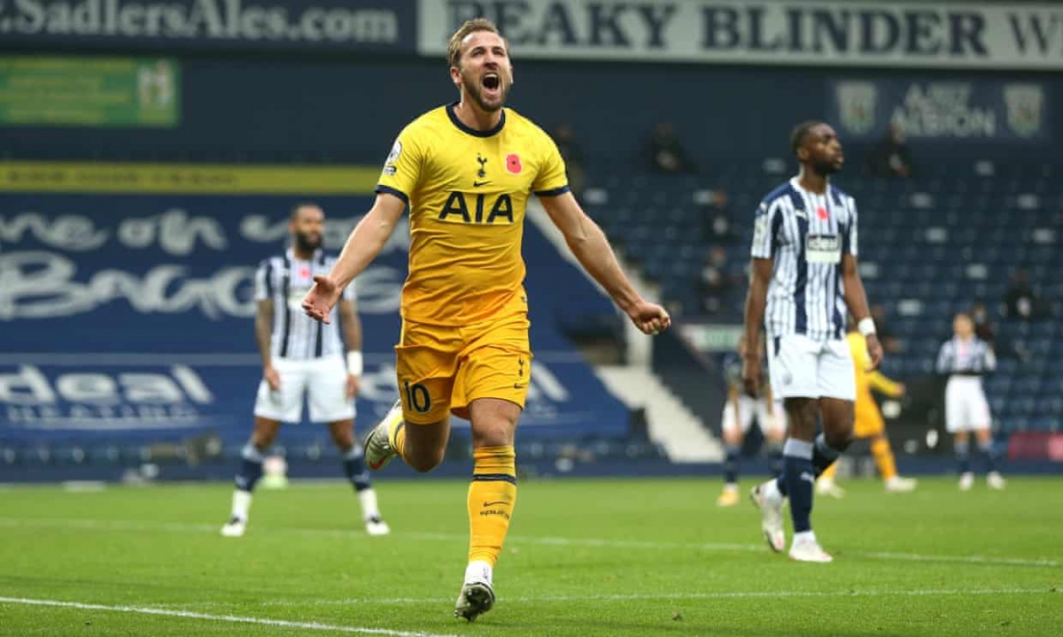 Harry Kane "bắn hạ" West Brom, Tottenham dẫn đầu Premier League