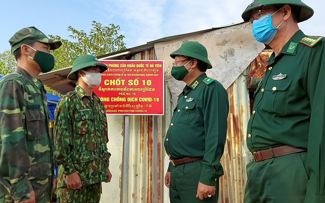 Bộ Tư lệnh BĐBP kiểm tra công tác phòng, chống dịch trên tuyến biên giới tỉnh Kiên Giang