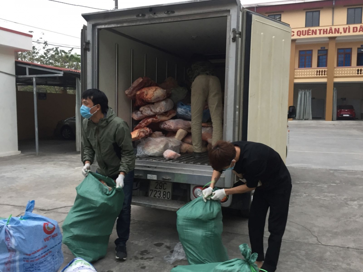 Hải Dương tiêu hủy 2 tấn thịt lợn không rõ nguồn gốc xuất xứ