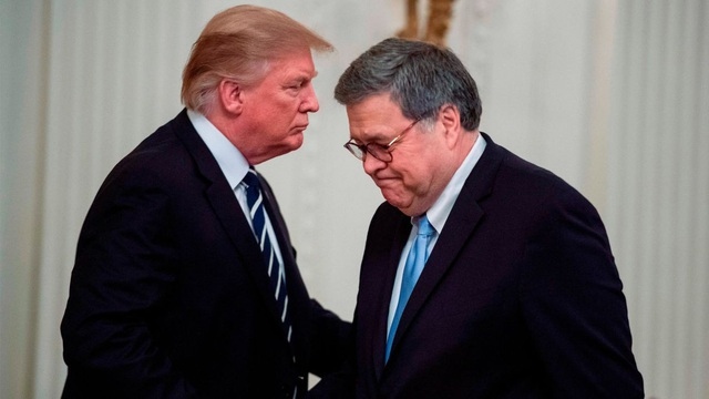 Tổng thống Trump nói Bộ trưởng Tư pháp William Barr sẽ từ chức trước Giáng sinh