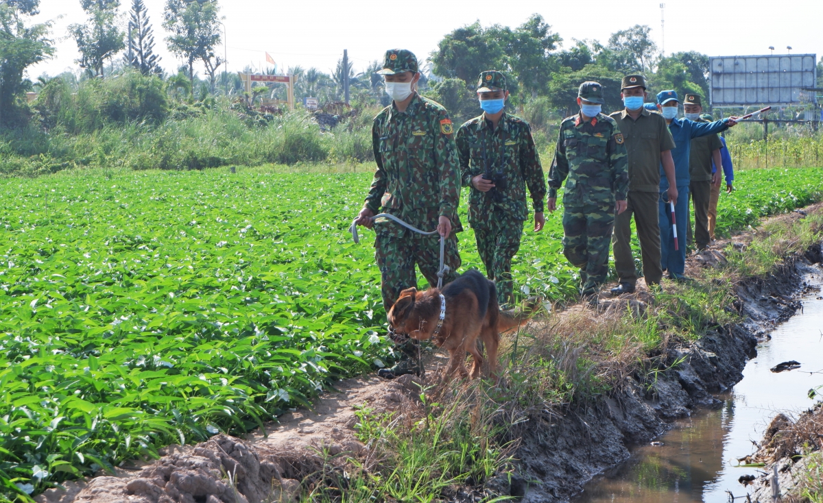 Quân và dân khu vực biên giới An Giang chung sức phòng, chống dịch Covid-19