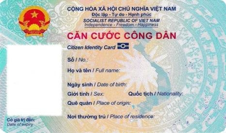 Chi tiết mẫu thẻ căn cước công dân gắn chíp điện tử