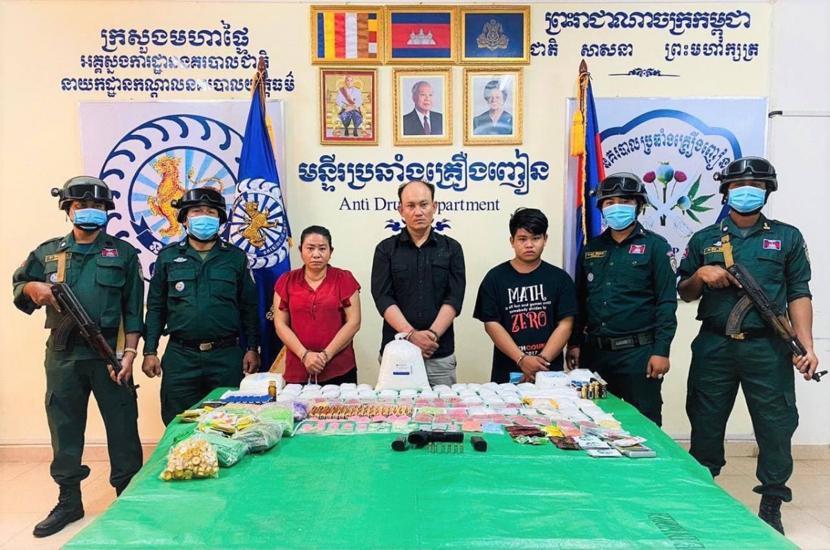 Campuchia bắt hơn 20.000 đối tượng liên quan đến ma túy trong năm 2020