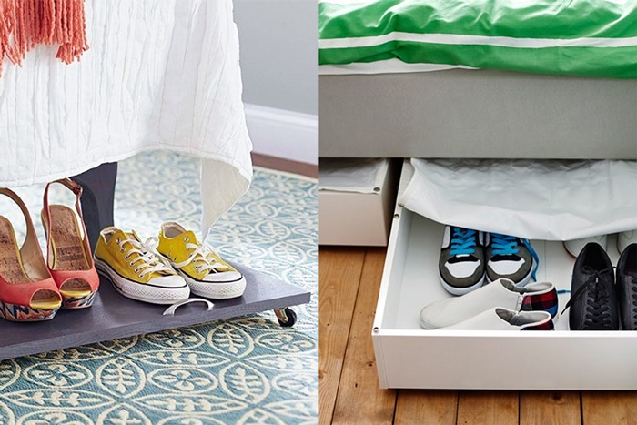 Những ý tưởng giá để giày giúp không gian gọn gàng, xinh xắn