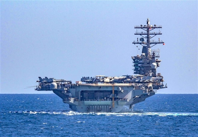 Nhóm tác chiến tàu sân bay của Mỹ tiến sát Biển Đông