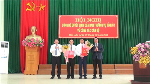 Chủ tịch huyện Mường La giữ chức Bí thư huyện ủy Mai Sơn, Sơn La