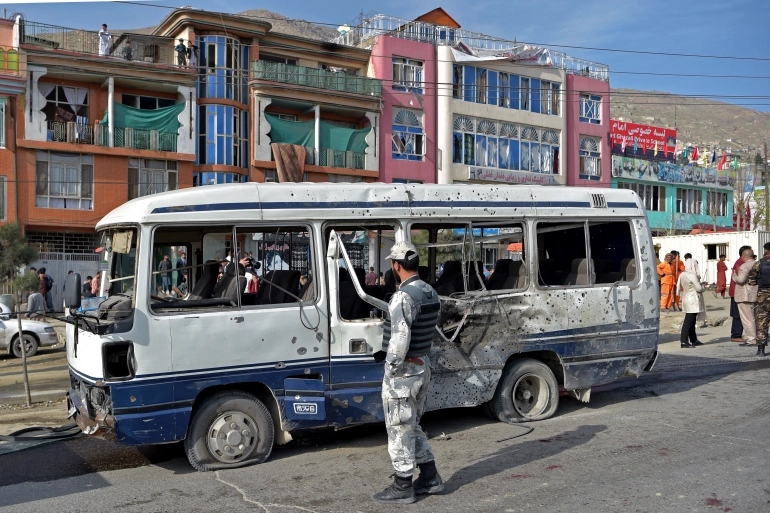 Đánh bom xe buýt ở Afghanistan, 4 người thiệt mạng và 9 người bị thương