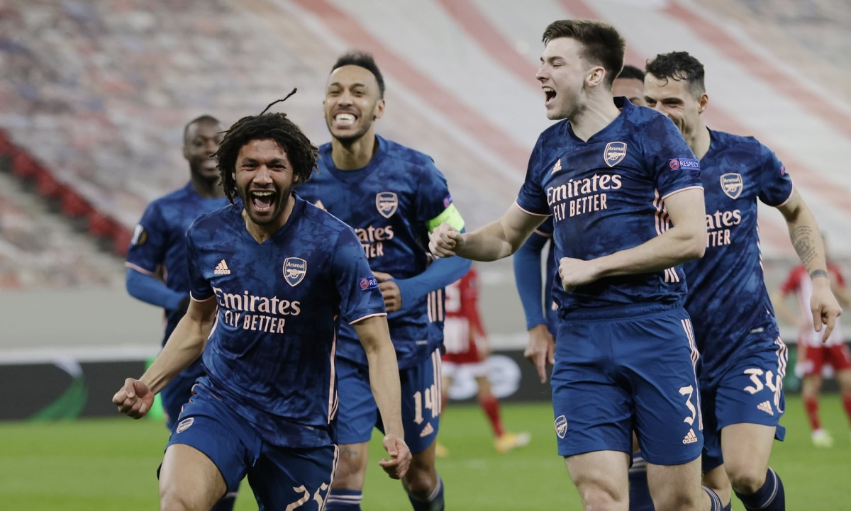 Hạ gục Olympiacos, Arsenal "đặt một chân" vào tứ kết Europa League