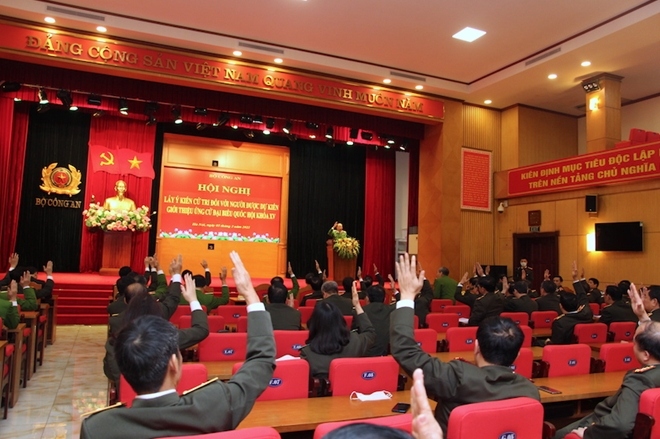 Bộ Công an giới thiệu Bộ trưởng Tô Lâm và 3 cán bộ ứng cử đại biểu Quốc hội khóa XV