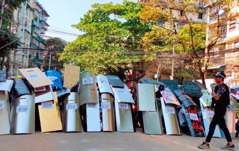 Myanmar ban bố thiết quân luật tại một số khu vực ở thành phố Yangon