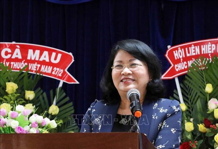 Phó Chủ tịch nước Đặng Thị Ngọc Thịnh kiểm tra công tác chuẩn bị bầu cử tại Cà Mau