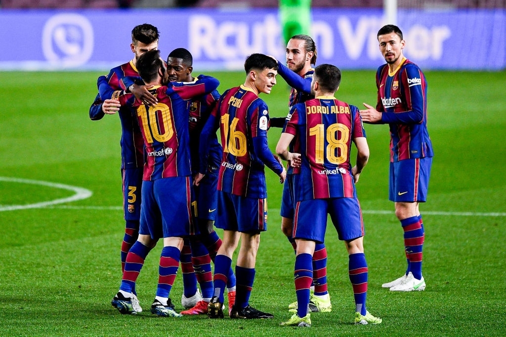 Chơi hơn 2 người, Barca thắng đậm Sevilla để vào chung kết Cúp nhà Vua Tây Ban Nha
