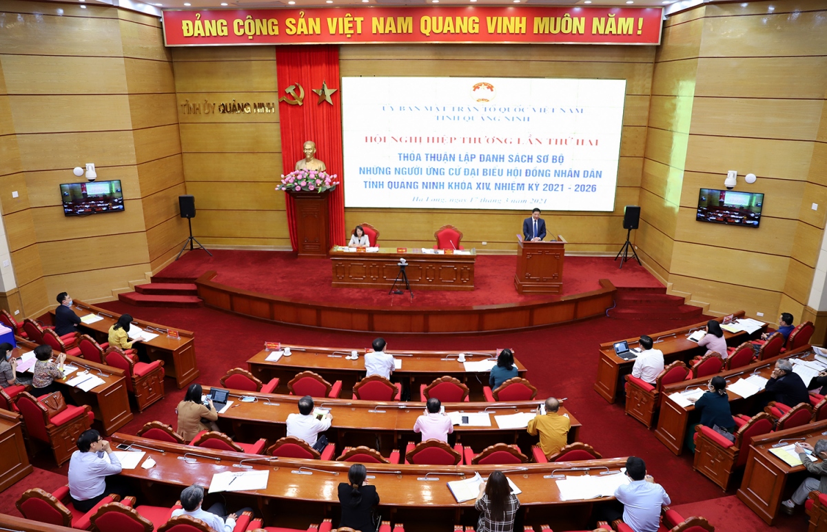 Quảng Ninh hiệp thương lần thứ hai bầu cử ĐBQH và HĐND tỉnh nhiệm kỳ 2021-2026