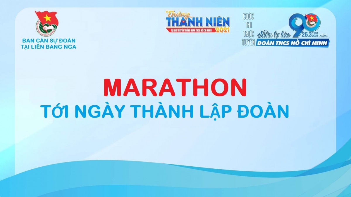 Khởi động cuộc thi online “Marathon tới ngày thành lập Đoàn” tại Nga