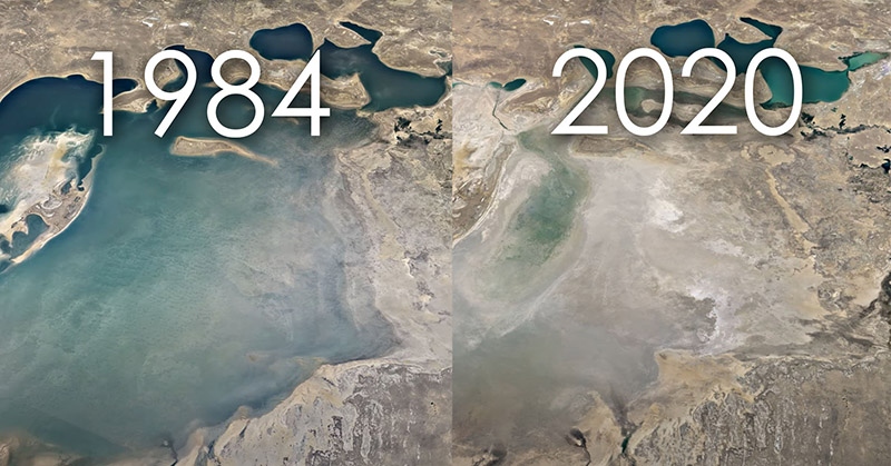 Google Earth Timelapse cho thấy tác động của biến đổi khí hậu trong 4 thập kỷ qua